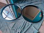 2 spiegels 58cm "SAMEN" voor €30,00, Huis en Inrichting, Woonaccessoires | Spiegels, Ophalen, Zo goed als nieuw, Rond