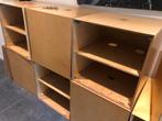 8 massief houten kubus kisten, Ophalen, Gebruikt, 50 tot 100 cm, Minder dan 100 cm