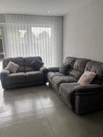 Grijze Hoekbank 3 + 2-zits bank, Huis en Inrichting, Banken | Bankstellen, 250 tot 300 cm, Hoekbank, 75 tot 100 cm, Ophalen of Verzenden