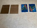 t.k. 4 schilderijlijsten zonder rand met glas, Ophalen of Verzenden, Nieuw, Ezel