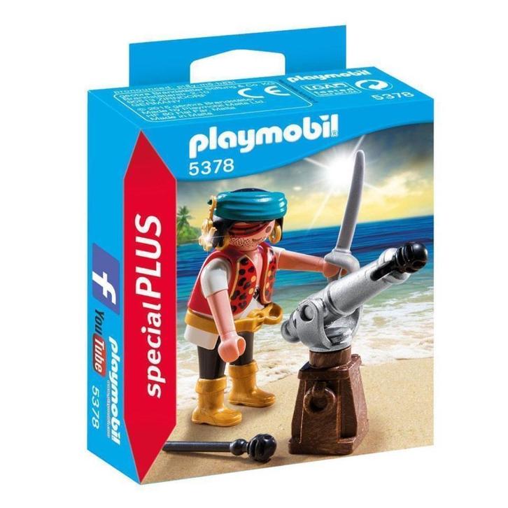 PLAYMOBIL SpecialPLUS - Piraat met bronzen scheepskanon 5378, Kinderen en Baby's, Speelgoed | Playmobil, Nieuw, Ophalen of Verzenden