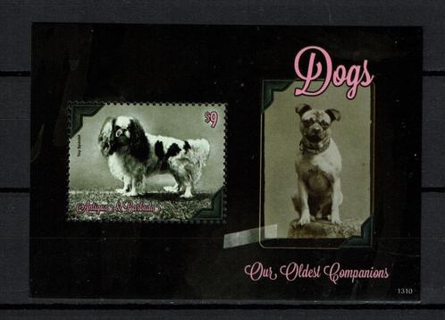 antigua pf blok honden dogs zoogdieren 1, Postzegels en Munten, Postzegels | Thematische zegels, Postfris, Dier of Natuur, Ophalen of Verzenden