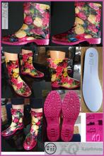 Nieuwe gebloemde regenlaarzen maat 40, Kleding | Dames, Schoenen, Overige kleuren, Nieuw, Ophalen of Verzenden, Regenlaarzen