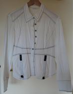 Salt & Pepper blouse wit met zwarte stiksels lange mouw 40, Maat 38/40 (M), Wit, Salt & Pepper, Ophalen of Verzenden