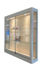 Gezocht: wandvitrine(s), Huis en Inrichting, Kasten | Vitrinekasten, Ophalen, 50 tot 100 cm, Zo goed als nieuw, Minder dan 100 cm