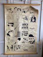 Brocante oude schoolplaat / An oral approach / Plaat 3, Antiek en Kunst, Curiosa en Brocante, Ophalen of Verzenden