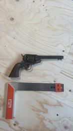 Mooi groot oud zwartkruit revolver, Antiek en Kunst, Ophalen of Verzenden