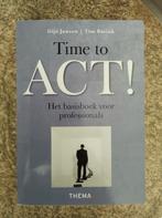 Time to ACT. Van Gijs Jansen en Tim Batink.  Als nieuw!!, Boeken, Psychologie, Ophalen of Verzenden, Zo goed als nieuw, Gijs Jansen; Tim Batink