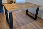 Eettafel steigerhout/industrieel, Ophalen, Gebruikt, 100 tot 150 cm, 50 tot 100 cm