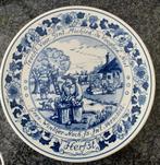 Goedewaagen Royal Delfts blauw borden 24 cm herfst winter, Ophalen of Verzenden