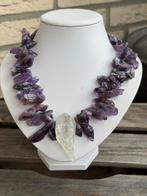 Ruwe Amethist ketting, Ophalen of Verzenden, Nieuw