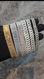 Rolex zilver armbanden 925, Sieraden, Tassen en Uiterlijk, Armbanden, Ophalen of Verzenden, Nieuw, Zilver, Goud