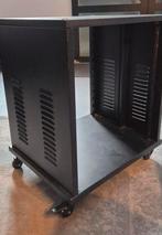 Stalen 19 inch studiorack op wielen, Ophalen, Gebruikt