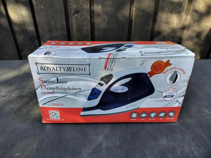 Royalty Line Stoomstrijkijzer – 2000W – Nieuw in doos, Witgoed en Apparatuur, Strijkijzers en Strijkplanken, Nieuw, Strijkijzer met snoer