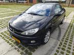 Peugeot 206 2.0 16V CC cabrio 2005 Zwart, Auto's, 136 pk, 4 cilinders, Cabriolet, 4 stoelen