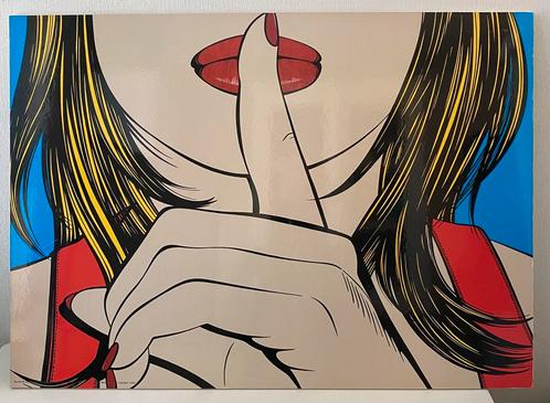 Pop Art print Sssshhh van Ikea 1999, Huis en Inrichting, Woonaccessoires | Schilderijen, Tekeningen en Foto's, Gebruikt, Print