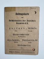 WW2 Document Deutsche Arbeitfront, Verzamelen, Ophalen of Verzenden