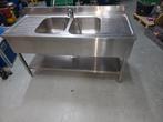 Mooie dubbele spoelbak, Tuin en Terras, Buitenkeukens, Ophalen, Gebruikt, Houtskool
