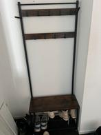 Kapstok met bankje en schoenenrek – industrieel stijl, Huis en Inrichting, Woonaccessoires | Kapstokken, Zo goed als nieuw, Minder dan 100 cm