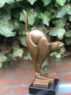 bronzen abstract poezen kat beeld poes, Ophalen of Verzenden