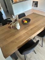 Houte eettafel | 160 cm, Ophalen, 50 tot 100 cm, Zo goed als nieuw, Vijf personen of meer