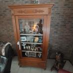 Antieke eiken kamerkast met geslepen glas, Ophalen