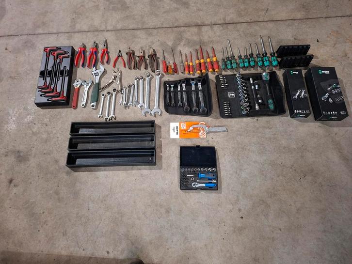Gereedschapset: Gedore, Wera, Knipex, Facom, Bahco, Doe-het-zelf en Verbouw, Gereedschap | Handgereedschap, Zo goed als nieuw
