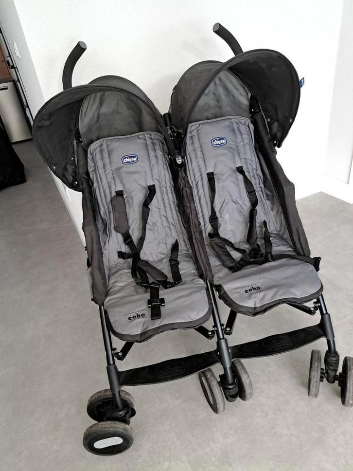 Chicco tweelingbuggy - Prima staat!, Kinderen en Baby's, Tweelingen en Meerlingen, Gebruikt, Kinderwagen of Buggy, Ophalen