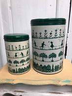 2 vintage Tomado blikken 23 h / 17 h made in Holland, Verzamelen, Blikken, Ophalen, Gebruikt, Overige, Overige merken