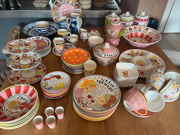 Compleet blond amsterdam servies, Antiek en Kunst, Antiek | Servies compleet, Ophalen