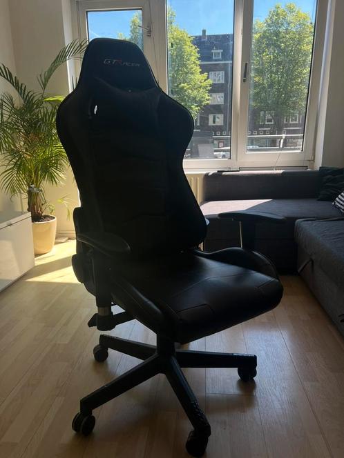 Ergonomische game stoel, Huis en Inrichting, Bureaustoelen, Zwart, Ophalen