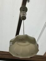 Brocante hanglamp opaline en aardewerk., Ophalen of Verzenden