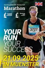1 startbewijs ticket | Volksbank Münster Marathon 42,2 km, Eén persoon, September
