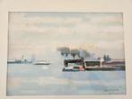 Originele aquarel van Pierre Trofimoff, Amsterdam '65., Antiek en Kunst, Ophalen of Verzenden