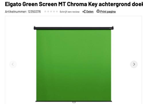 Elgato Green Screen MT 190 x 200 cm | Chroma key achtergrond, Audio, Tv en Foto, Fotografie | Fotostudio en Toebehoren, Nieuw
