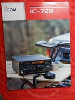 Icom IC-729 Folder jaren 90, Ophalen of Verzenden, Zo goed als nieuw, Zender en Ontvanger