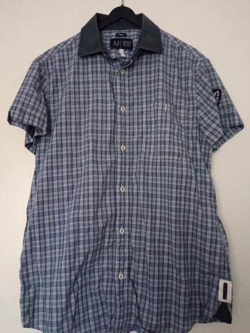 Armani Jeans overhemd Mt M geruit/korte mouw nieuwstaat  beschikbaar voor biedingen