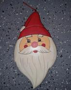 Kerstman raamdecoratie wanddecoratie hout vintage, Ophalen, Zo goed als nieuw