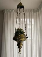 Vintage Messing Hangplantenbak met Ketting, Ophalen
