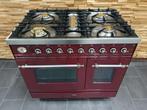 🔥Luxe Boretti Fornuis 90cm bordeaux rood & rvs 2 ovens, Witgoed en Apparatuur, Fornuizen, Niet ingevuld, 60 cm of meer, Niet ingevuld