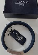Nieuwe heren armband donkerblauw leer keder merk, Frank 1967, Ophalen of Verzenden, Nieuw, Blauw, Leer