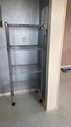 Handig stelling rek RVS. 147H- 60B- 36D., Huis en Inrichting, Ophalen, Zo goed als nieuw