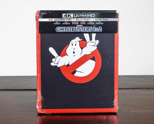 Ghostbusters 1 & 2 4K UHD + Blu-Ray STEELBOOK (US Import), Cd's en Dvd's, Blu-ray, Nieuw in verpakking, Science Fiction en Fantasy