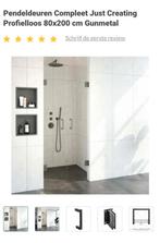 Douchedeuren 80x200 gunmetal, Ophalen, Nieuw