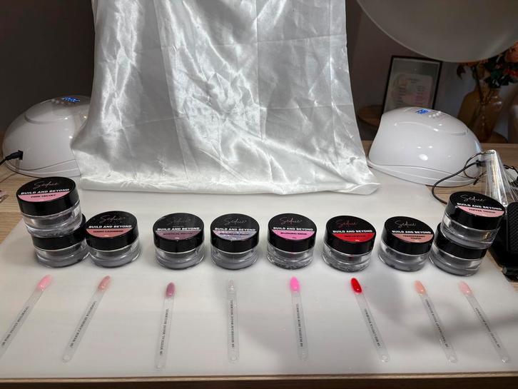 Compleet Nagel Pakket, Sieraden, Tassen en Uiterlijk, Uiterlijk | Cosmetica en Make-up, Zo goed als nieuw, Make-up, Handen en Nagels
