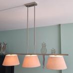 Plafond hanglamp RVS 3 lichts, Huis en Inrichting, Lampen | Hanglampen, Gebruikt, Ophalen, 75 cm of meer