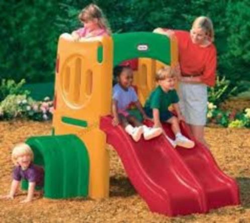 kunststof speelhuisje little tikes twin slide, Kinderen en Baby's, Speelgoed | Buiten | Speelhuisjes, Nieuw, Kunststof, Ophalen
