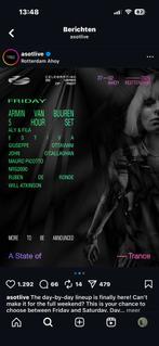 Kaartje State of trance vrijdag 27 feb, Tickets en Kaartjes, Concerten | Dance, Eén persoon, Februari