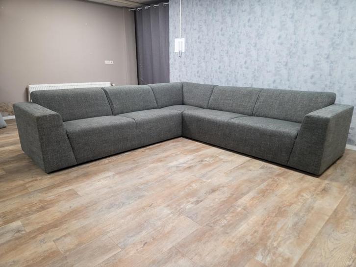 GRATIS BEZORGEN | Mooi Groot Antraciet Hoekbank, Huis en Inrichting, Banken | Bankstellen, Gebruikt, Hoekbank, Overige maten, 250 tot 300 cm