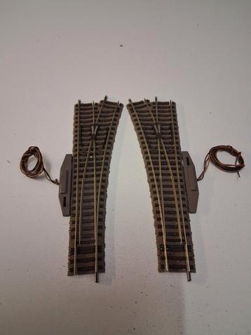 1 paar fleischmann 6140 wissels compleet met aandrijving beschikbaar voor biedingen